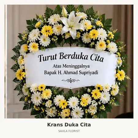 Krans Bunga Duka Pacitan